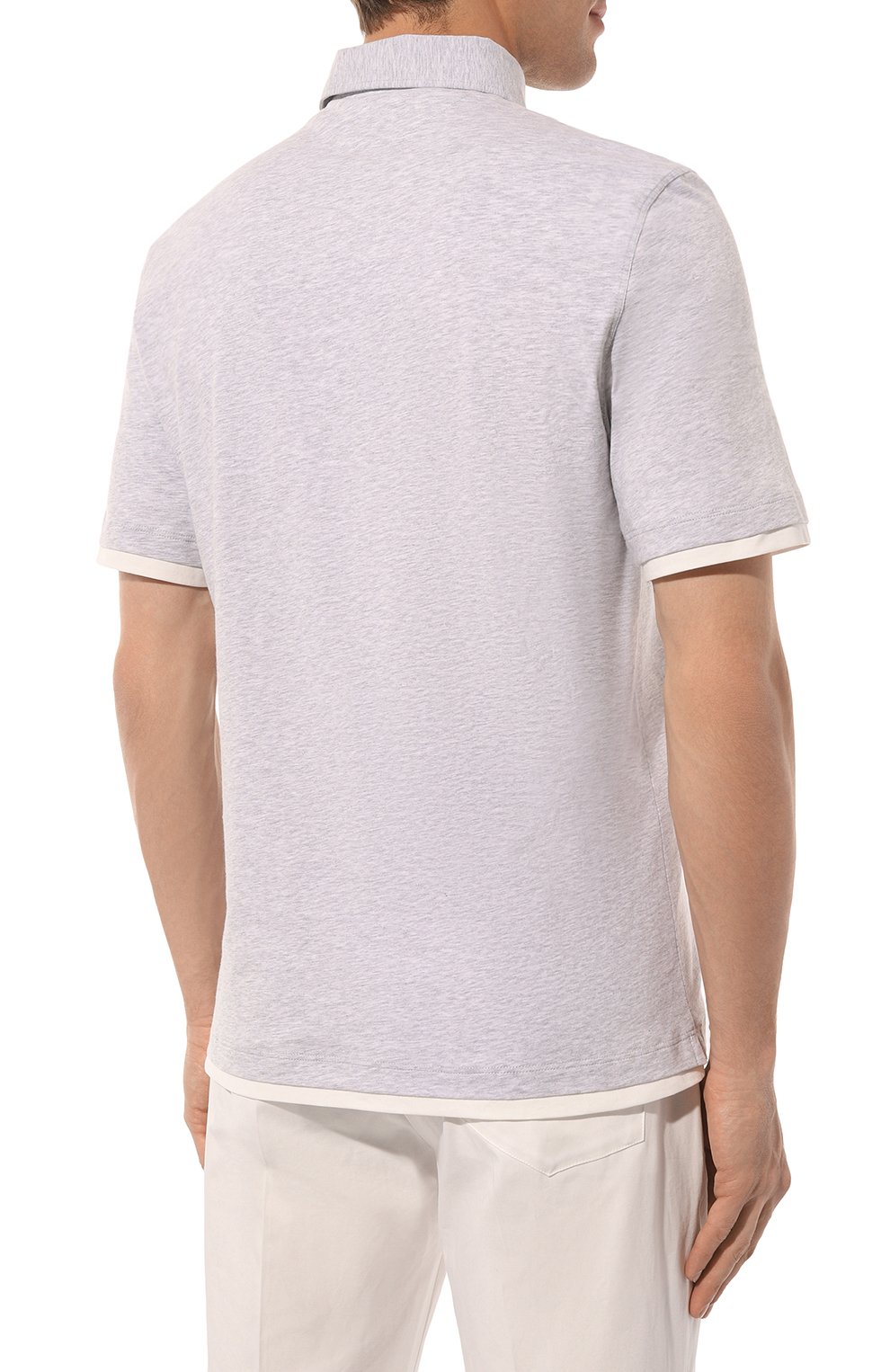 Хлопковое поло BRUNELLO CUCINELLI, арт. M0B133966, фото 4