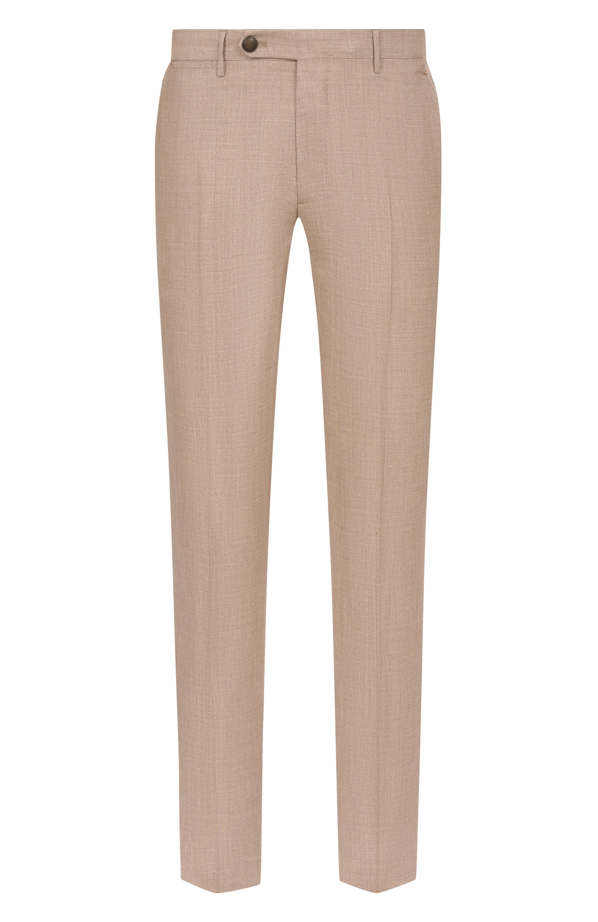 Брюки из шерсти и шелка BERWICH бежевого цвета по цене 49300 руб., арт. VULCAN023/LP184U, фото 1 Брюки из шерсти и шелка BERWICH, арт. VULCAN023/LP184U, фото 1