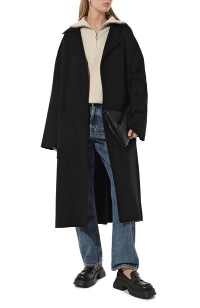 Пальто из шерсти и шелка NANUSHKA, арт. NW23CR0W01799, фото 2