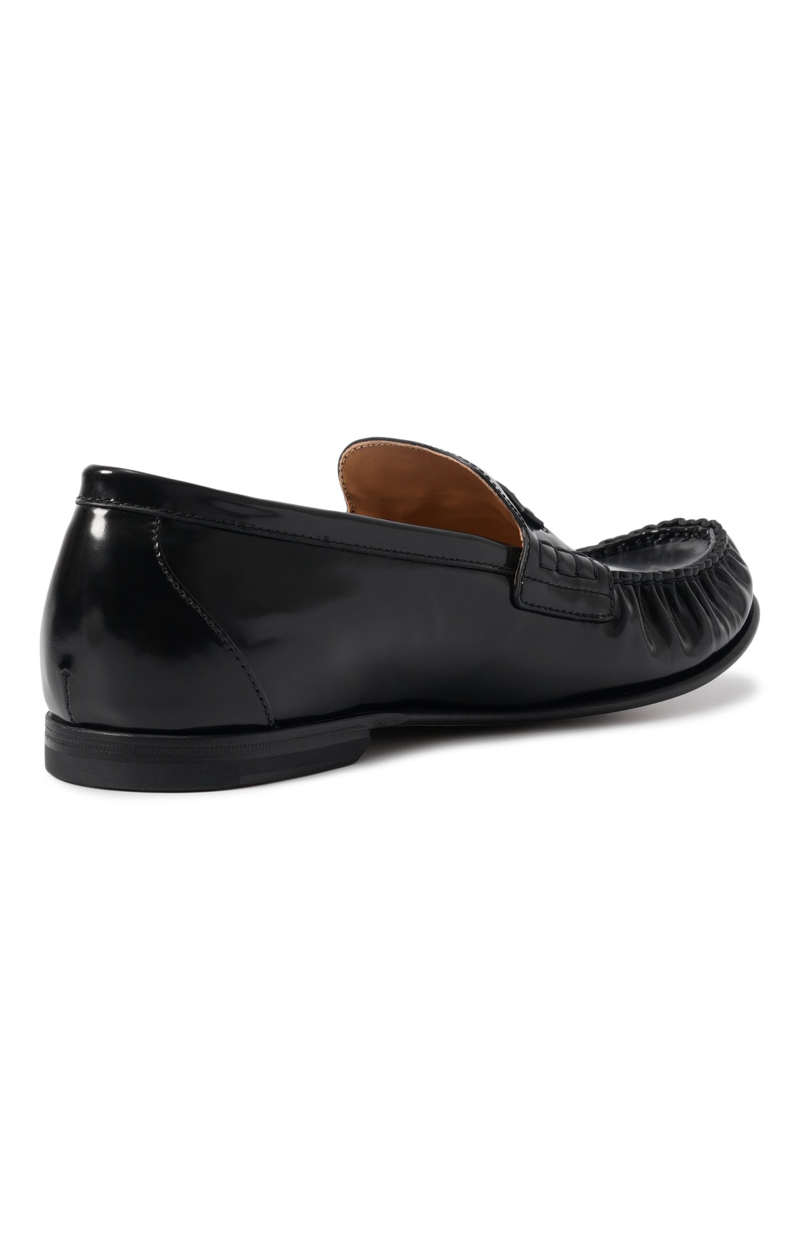Кожаные пенни-лоферы scrunch FENDI черного цвета по цене 122500 руб., арт. 7D1996/69F, фото 4 Кожаные пенни-лоферы scrunch FENDI, арт. 7D1996/69F, фото 4