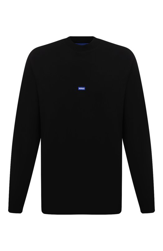 Хлопковый лонгслив HUGO Blue
