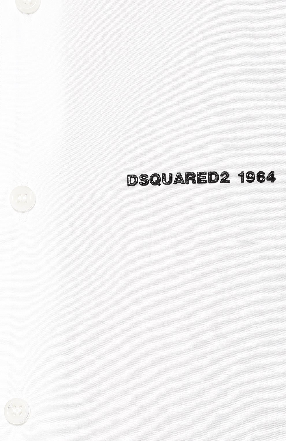 Хлопковая рубашка DSQUARED2 белого цвета по цене 28300 руб., арт. S72DL0648/S44131, фото 5 Хлопковая рубашка DSQUARED2, арт. S72DL0648/S44131, фото 5