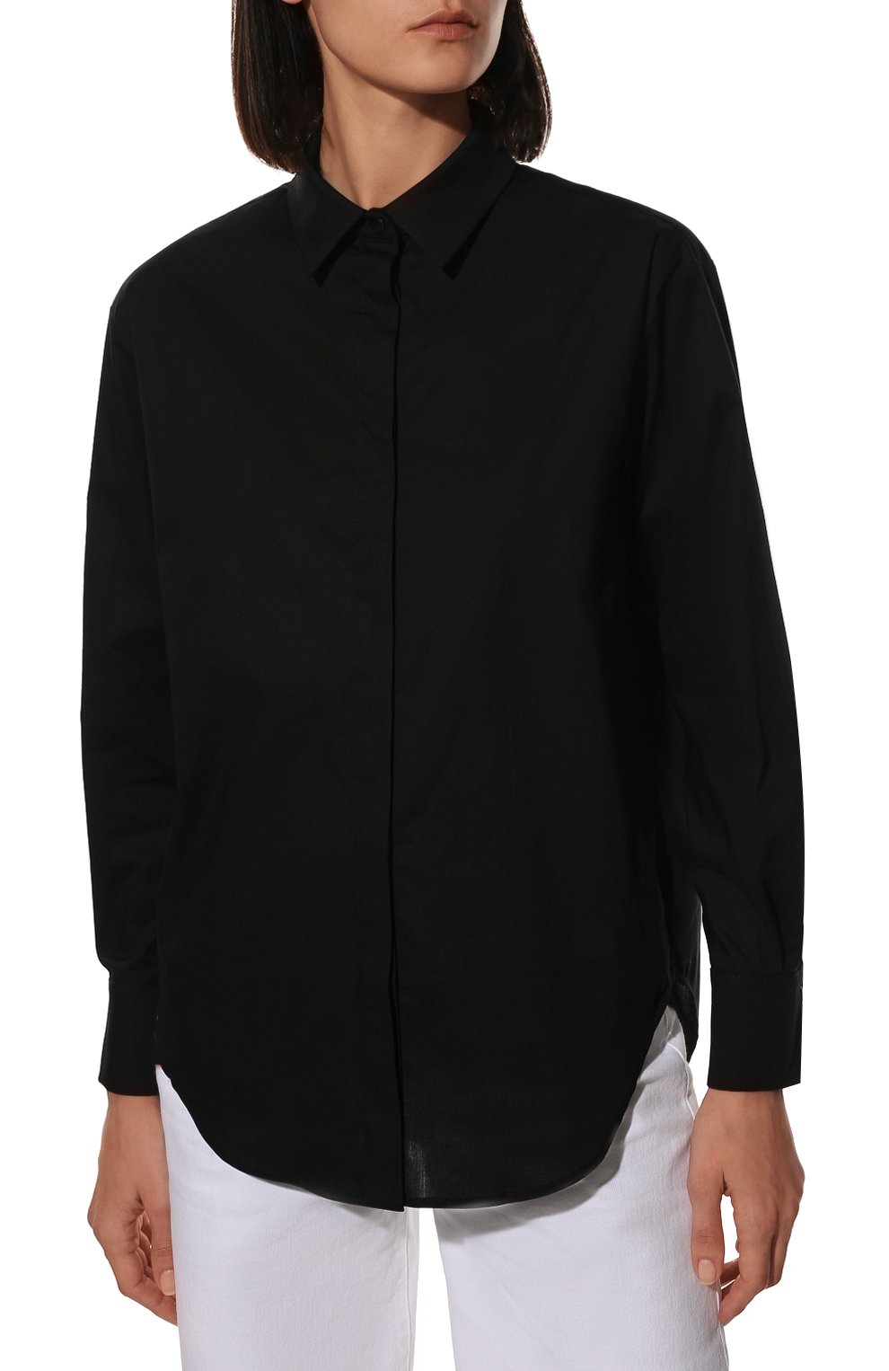 Хлопковая рубашка AGREEG черного цвета по цене 37000 руб., арт. 12030878, фото 3 Хлопковая рубашка AGREEG, арт. 12030878, фото 3