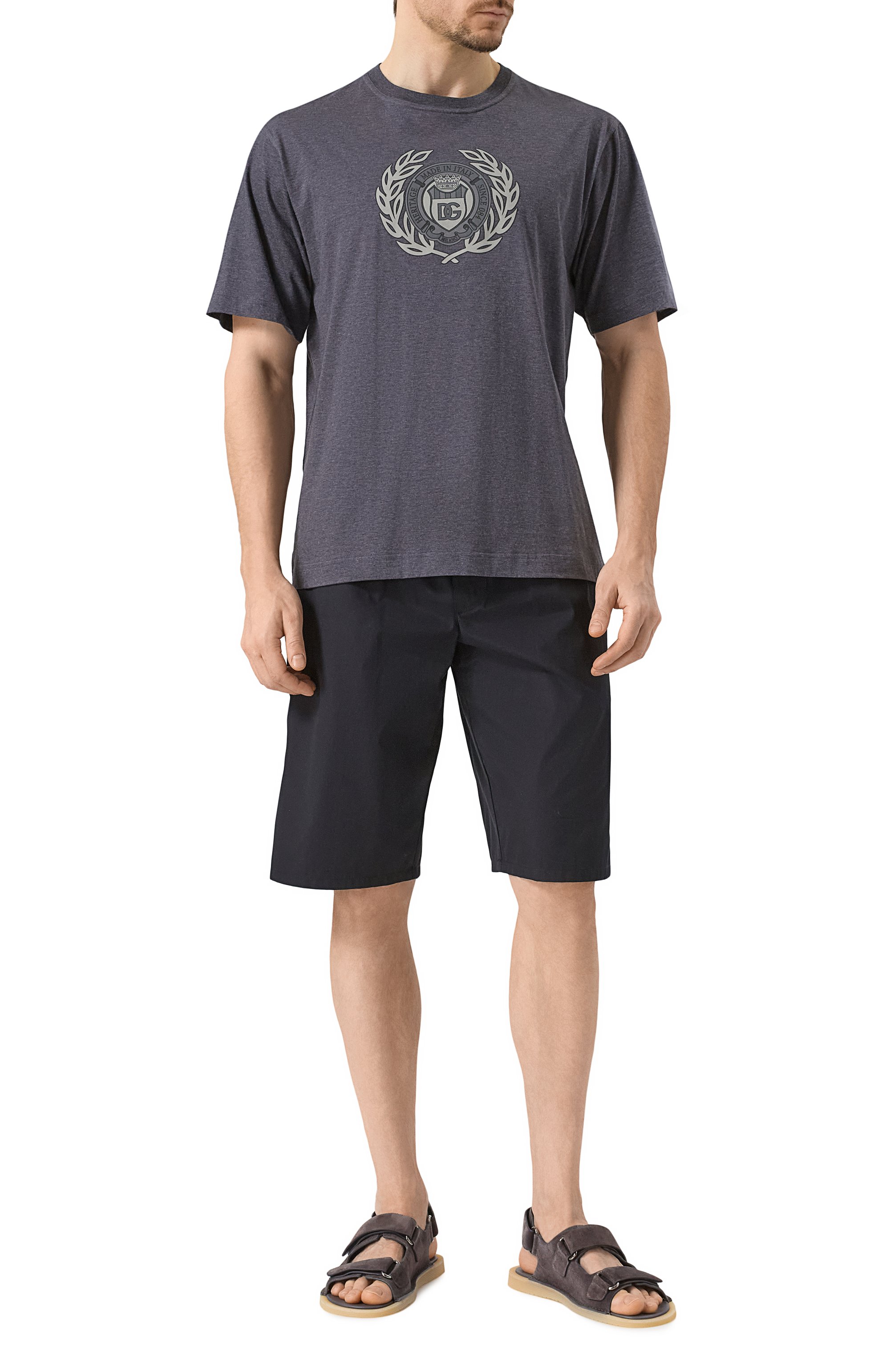 Замшевые сандалии DOLCE & GABBANA, арт. A80492/AT441, фото 2