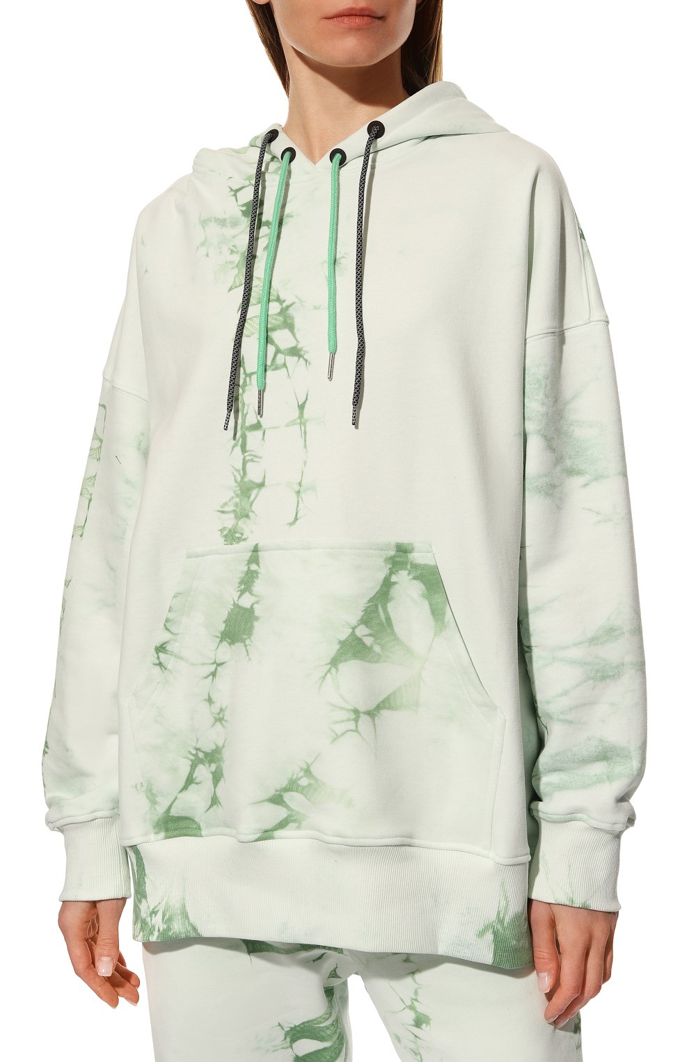 Хлопковое худи SUBTERRANEI зеленого цвета по цене 28750 руб., арт. I22subfw22-041, фото 3 Хлопковое худи SUBTERRANEI, арт. I22subfw22-041, фото 3
