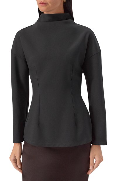 Шерстяной топ ARMARIUM черного цвета по цене 108000 руб., арт. ARMFWT034/W014, фото 3 Шерстяной топ ARMARIUM, арт. ARMFWT034/W014, фото 3