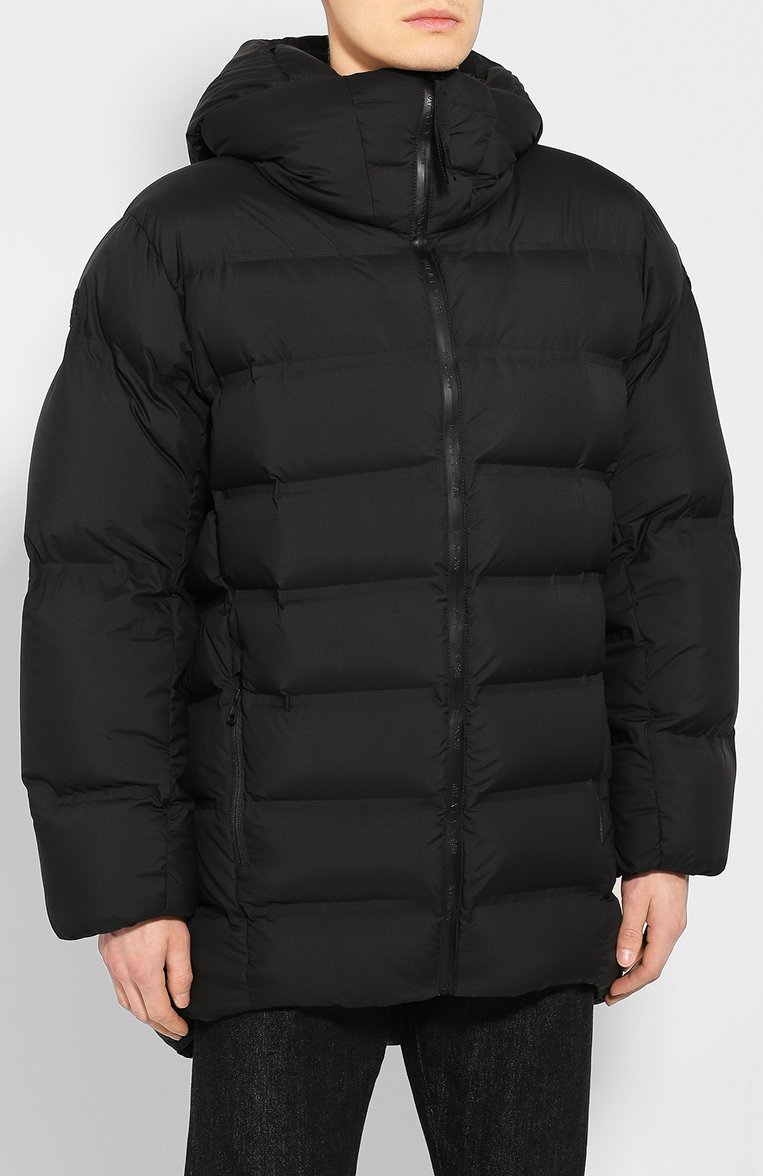 Мужская пуховик 6 moncler 1017 alyx 9sm MONCLER GENIUS черного цвета, арт. E2-09Y-42302-00-54AD3 | Фото 3 (Материал внешний: Синтетический материал; Материал утеплителя: Пух и перо; Материал подклада: Синтетический материал; Мужское Кросс-КТ: Пуховик-верхняя одежда, Верхняя одежда, пуховик-короткий; Длина (верхняя одежда): До середины бедра; Рукава: Длинные; Кросс-КТ: Пуховик; Материал сплава: Проставлено; Драгоценные камни: Проставлено; Стили: Кэжуэл)