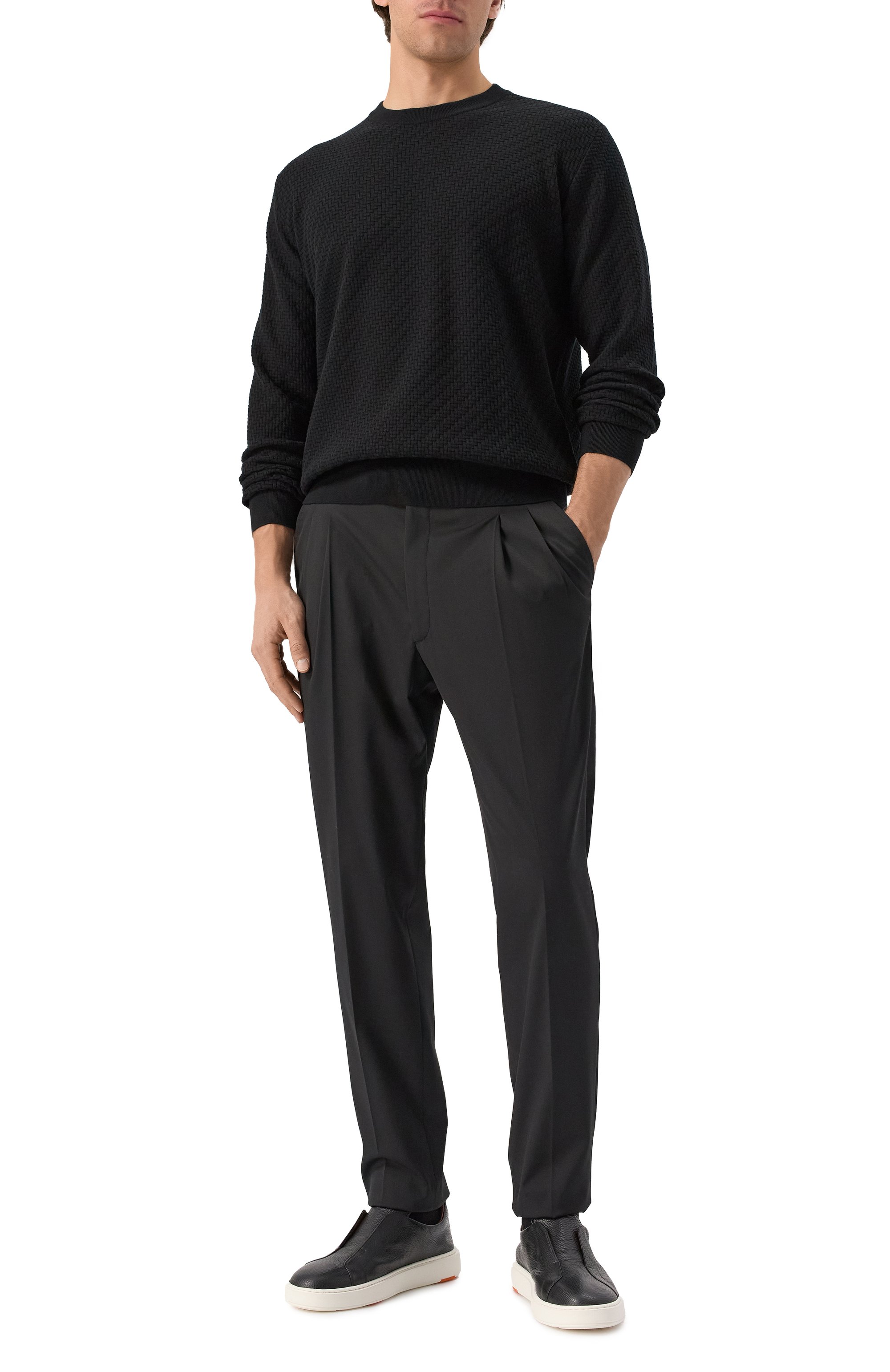 Джемпер из хлопка и шелка BRIONI, арт. UMQ90L/PAK22, фото 2