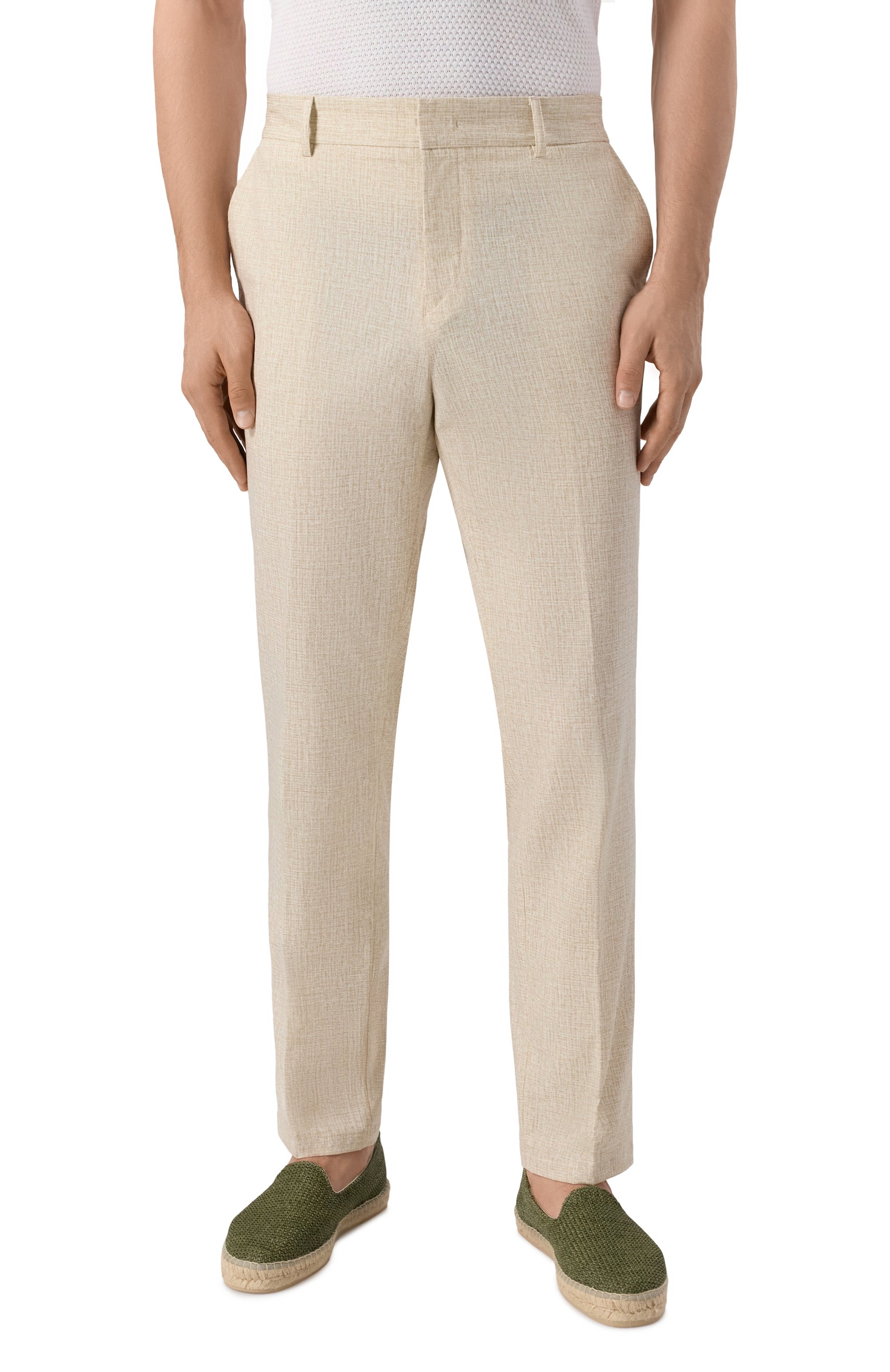 Брюки BOSS светло-бежевого цвета по цене 26950 руб., арт. 50539484, фото 3 Брюки BOSS, арт. 50539484, фото 3