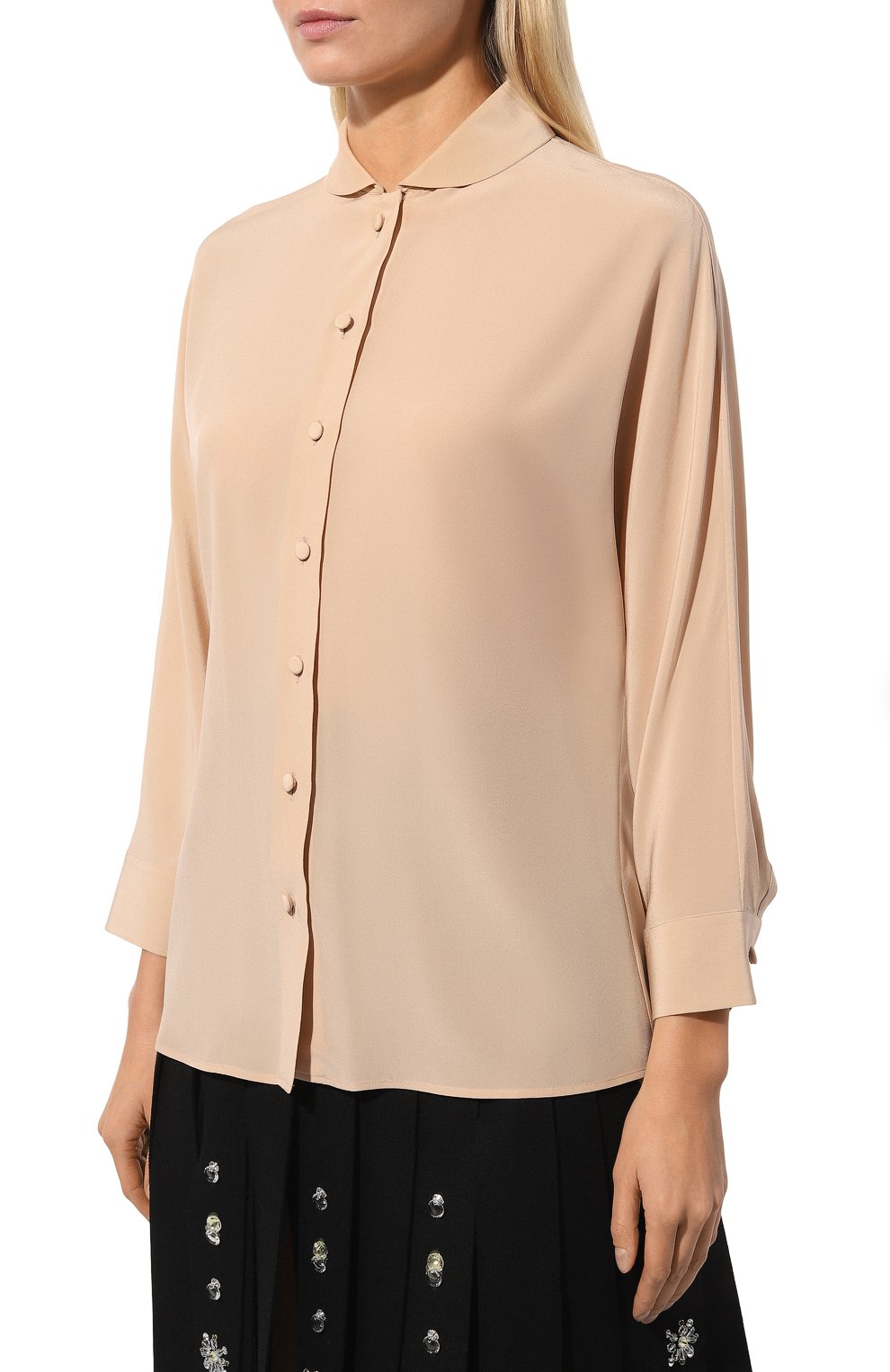 Шелковая блузка PRADA, арт. P499E-1H51-F063L-211, фото 3