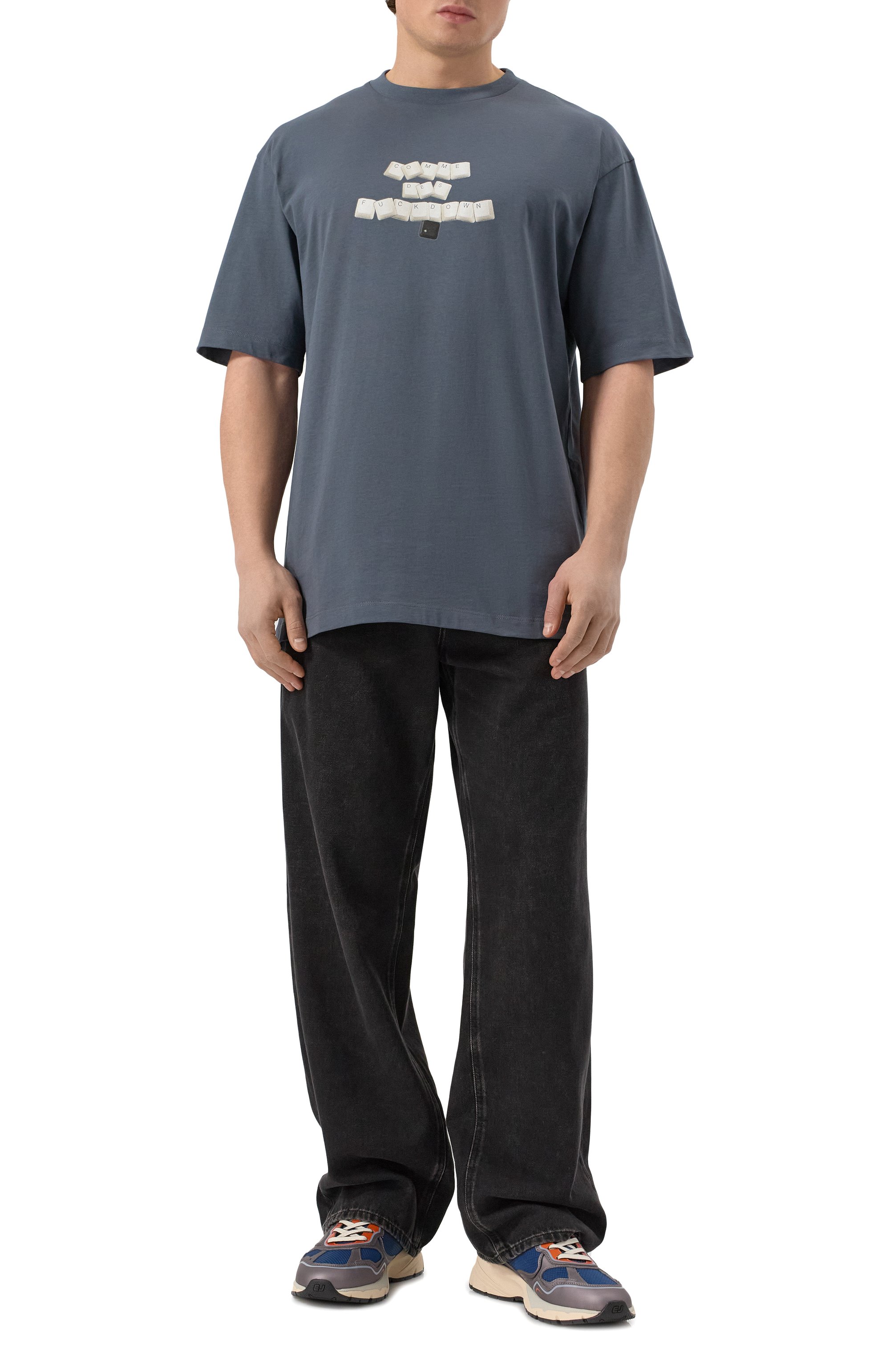 Хлопковая футболка COMME DES FUCKDOWN, арт. CFABM01589, фото 2