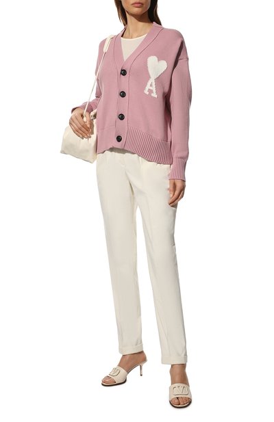 Кардиган из хлопка и шерсти AMI, арт. UKC003.016, фото 2