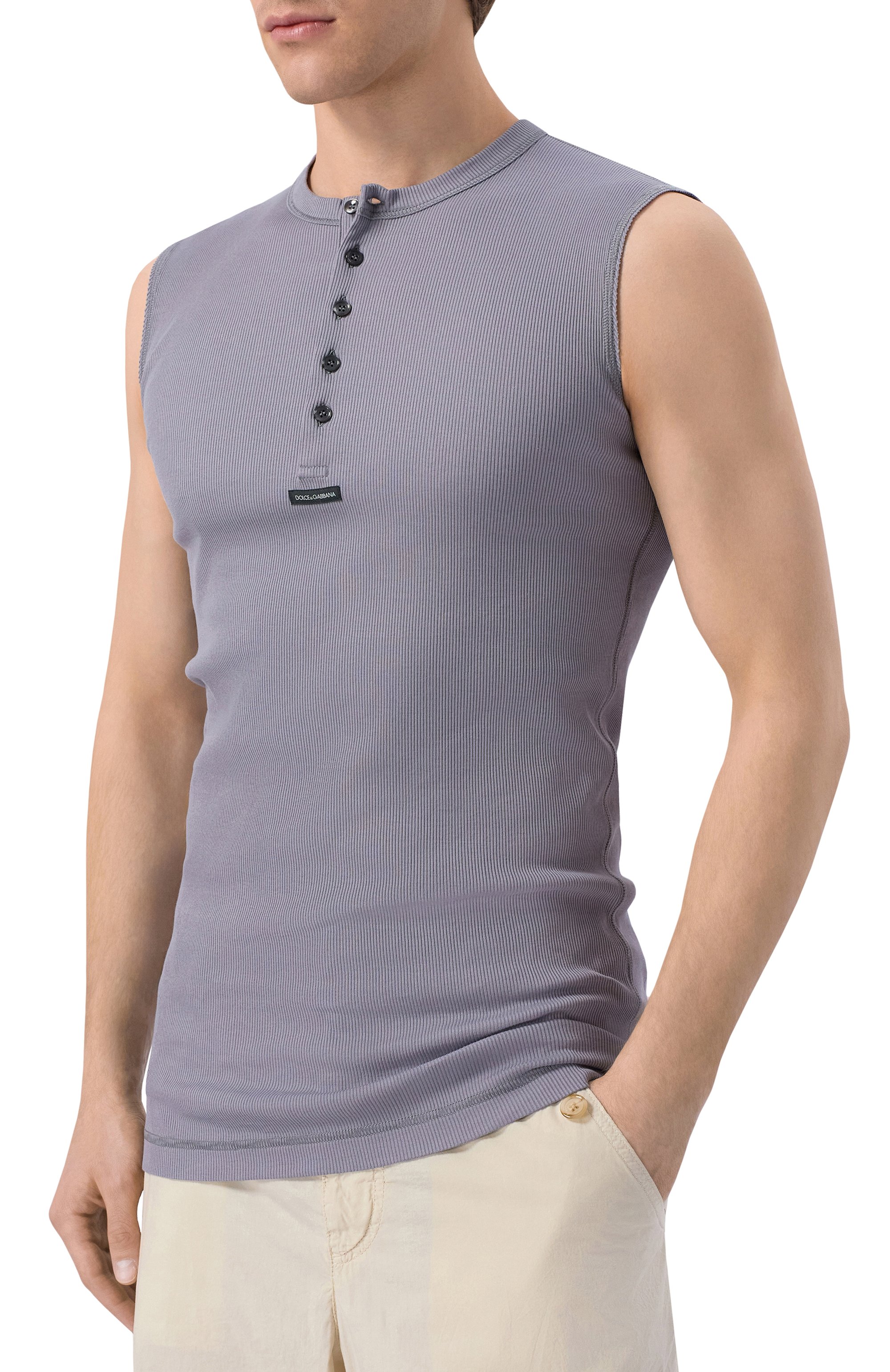 Хлопковая майка DOLCE & GABBANA, арт. G8T09T/FU7AV, фото 3