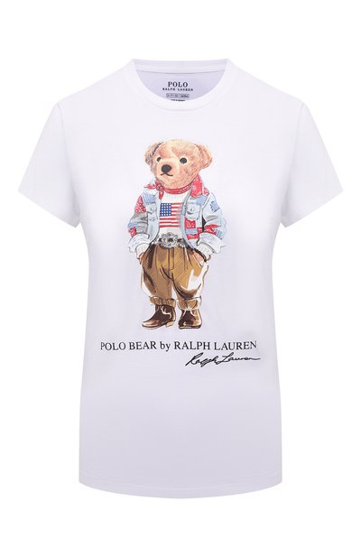 Женская хлопковая футболка POLO RALPH LAUREN, арт. 211843279