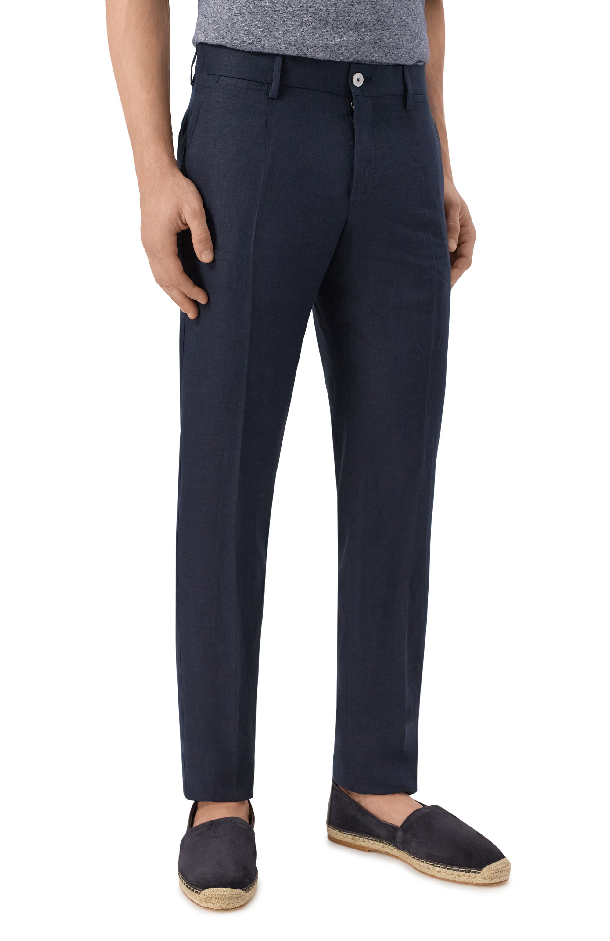 Льняные брюки DOLCE & GABBANA, арт. GY7BMT/FU4K6, фото 3