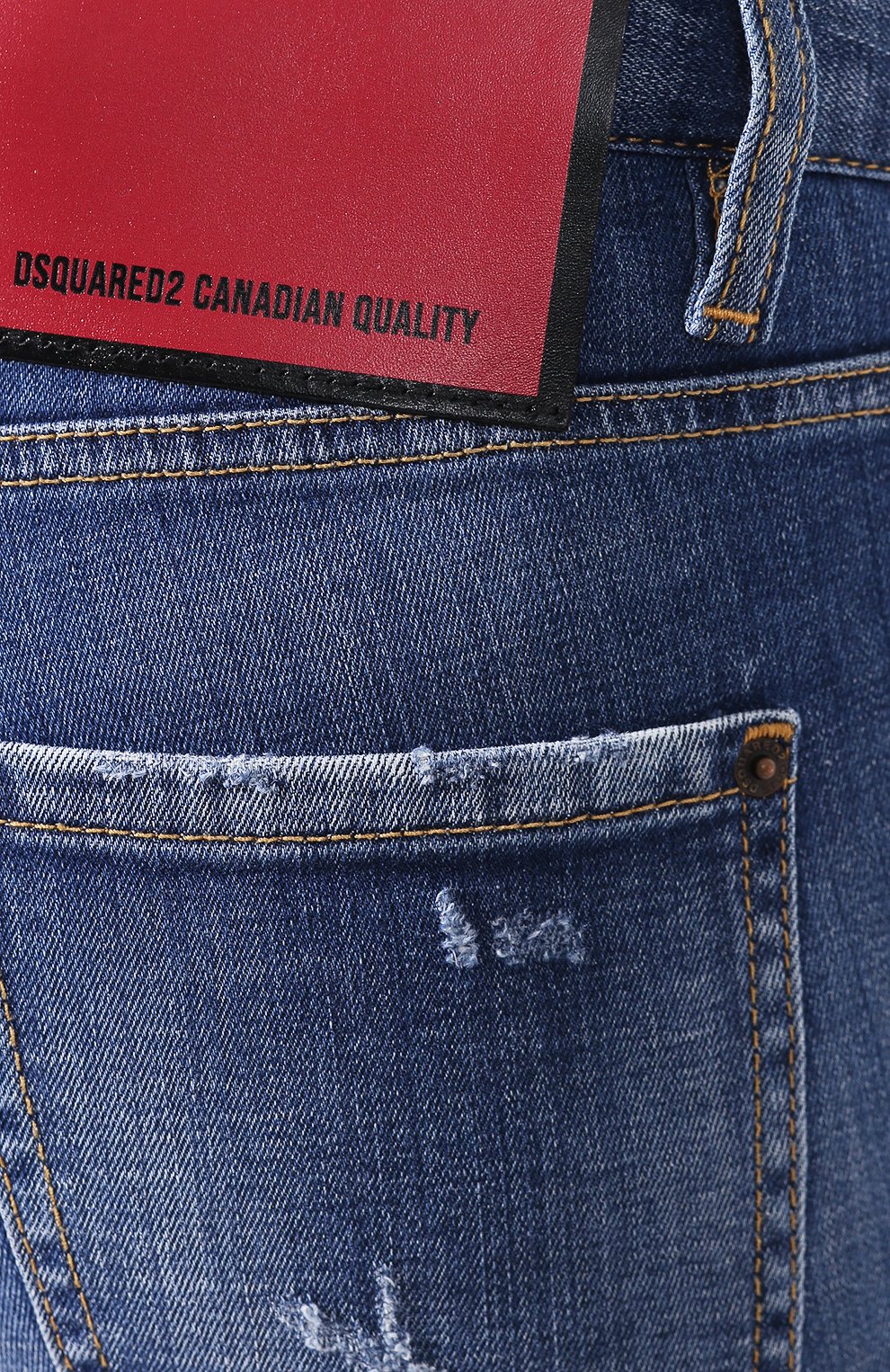 Джинсы DSQUARED2 синего цвета по цене 49450 руб., арт. S75LB0322/S30342, фото 5 Джинсы DSQUARED2, арт. S75LB0322/S30342, фото 5