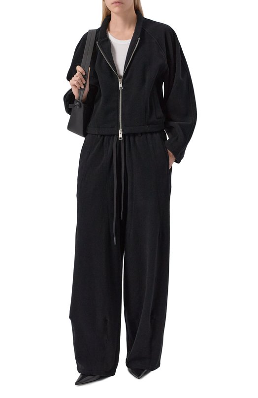 Кашемировая толстовка Andrea Ya'aqov 25WCASH44/CASHMERE Чёрный  25WCASH44/CASHMERE Фото 2