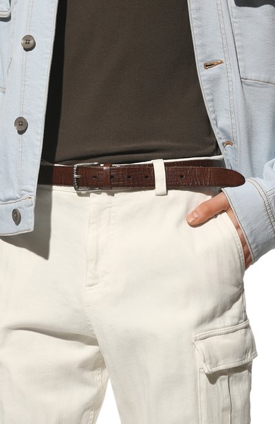 Кожаный ремень BRUNELLO CUCINELLI, арт. 221MAUHY338, фото 2