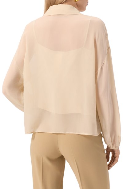 Шелковая блузка MAX MARA STUDIO, арт. VALDAI, фото 4