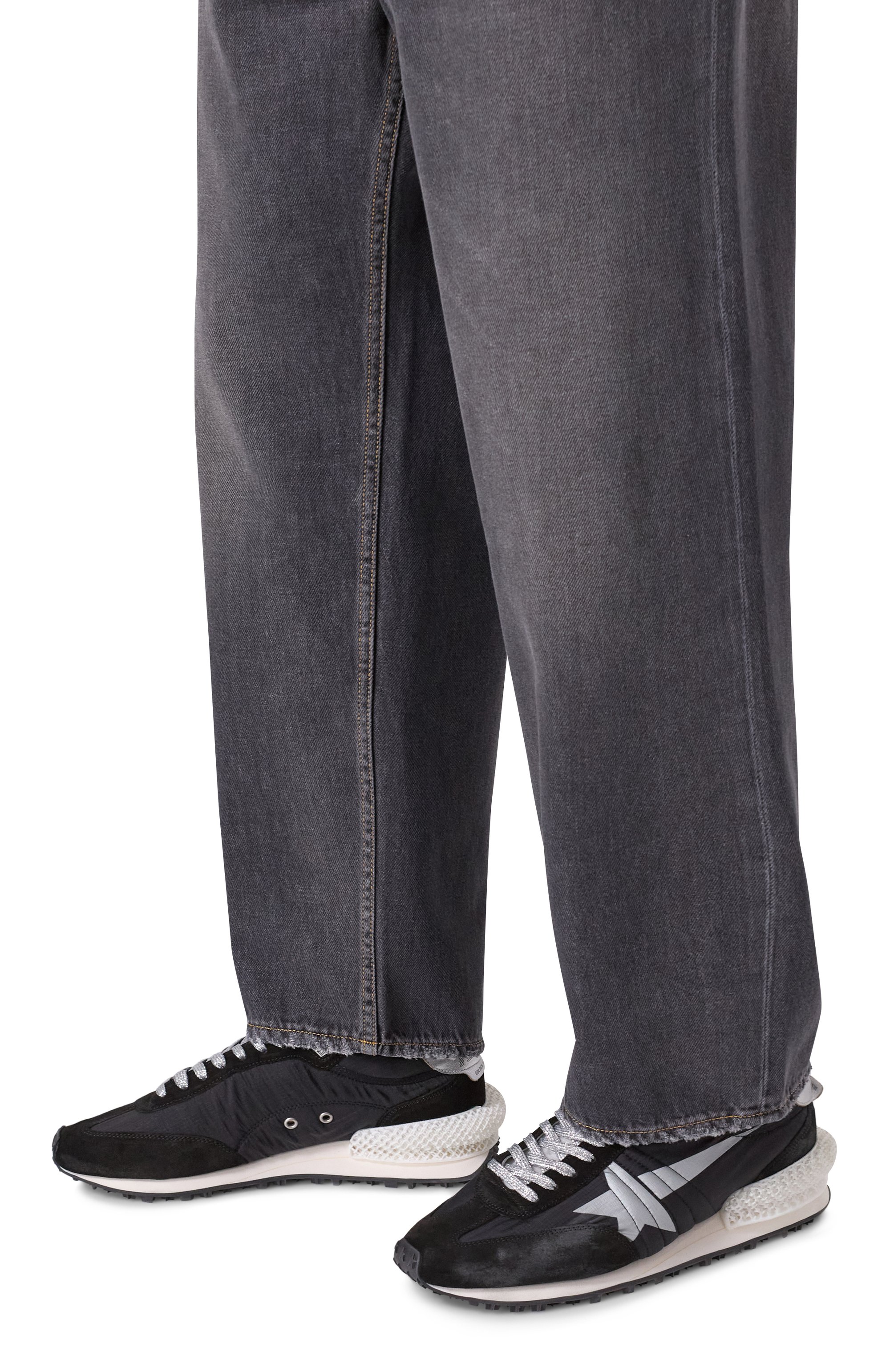 Комбинированные кроссовки marathon GOLDEN GOOSE DELUXE BRAND, арт. GMF00684.F005675, фото 3