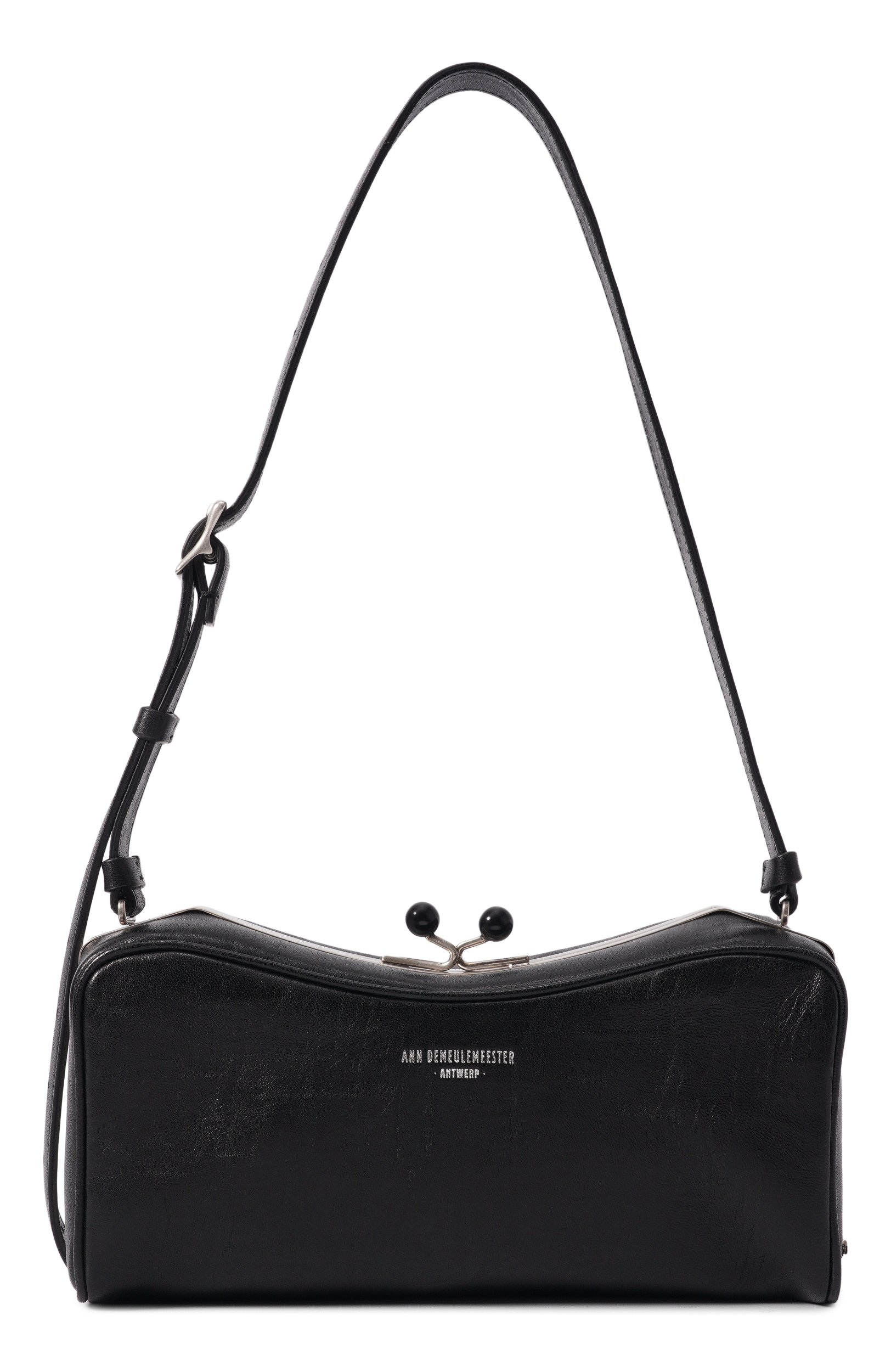 Сумка ANN DEMEULEMEESTER черного цвета по цене 262500 руб., арт. B0014600/LT213, фото 1 Сумка ANN DEMEULEMEESTER, арт. B0014600/LT213, фото 1