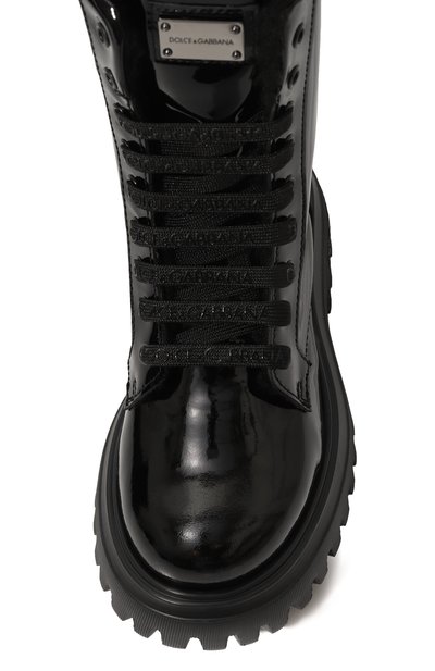 Кожаные ботинки DOLCE & GABBANA, арт. D11220/A3B70/24-28, фото 4
