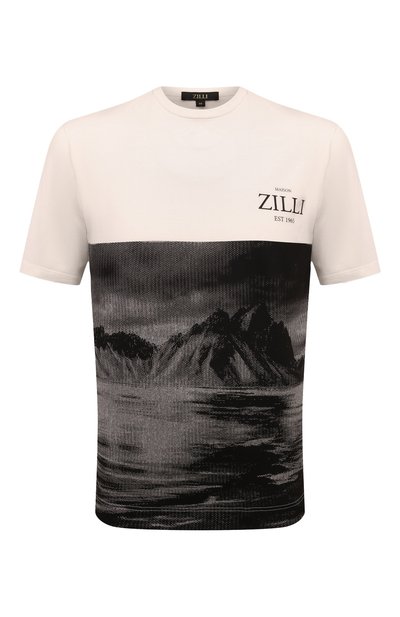 Мужская хлопковая футболка ZILLI, арт. TSR03AM0100VLM008