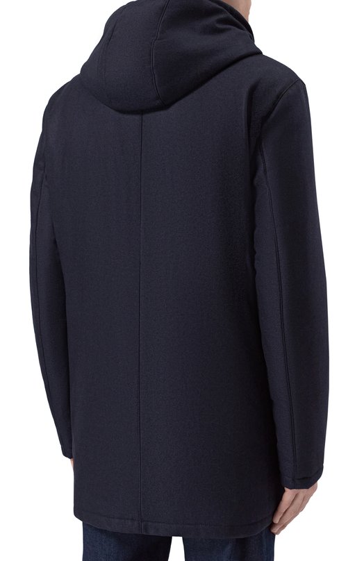 Парка из шерсти и кашемира Andrea Campagna M0D_ASIAG0/321014GQ Синий  M0D_ASIAG0/321014GQ Фото 6