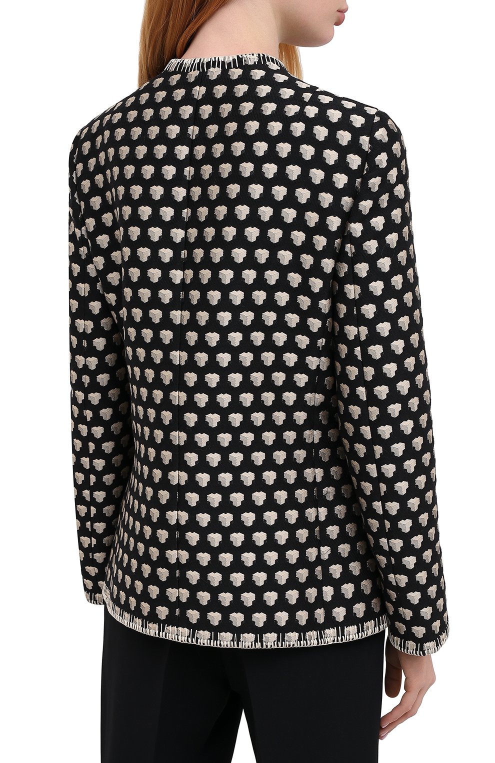 Жакет GIORGIO ARMANI черно-белого цвета по цене 298000 руб., арт. 0WHGG0H2/T01UP, фото 4 Жакет GIORGIO ARMANI, арт. 0WHGG0H2/T01UP, фото 4