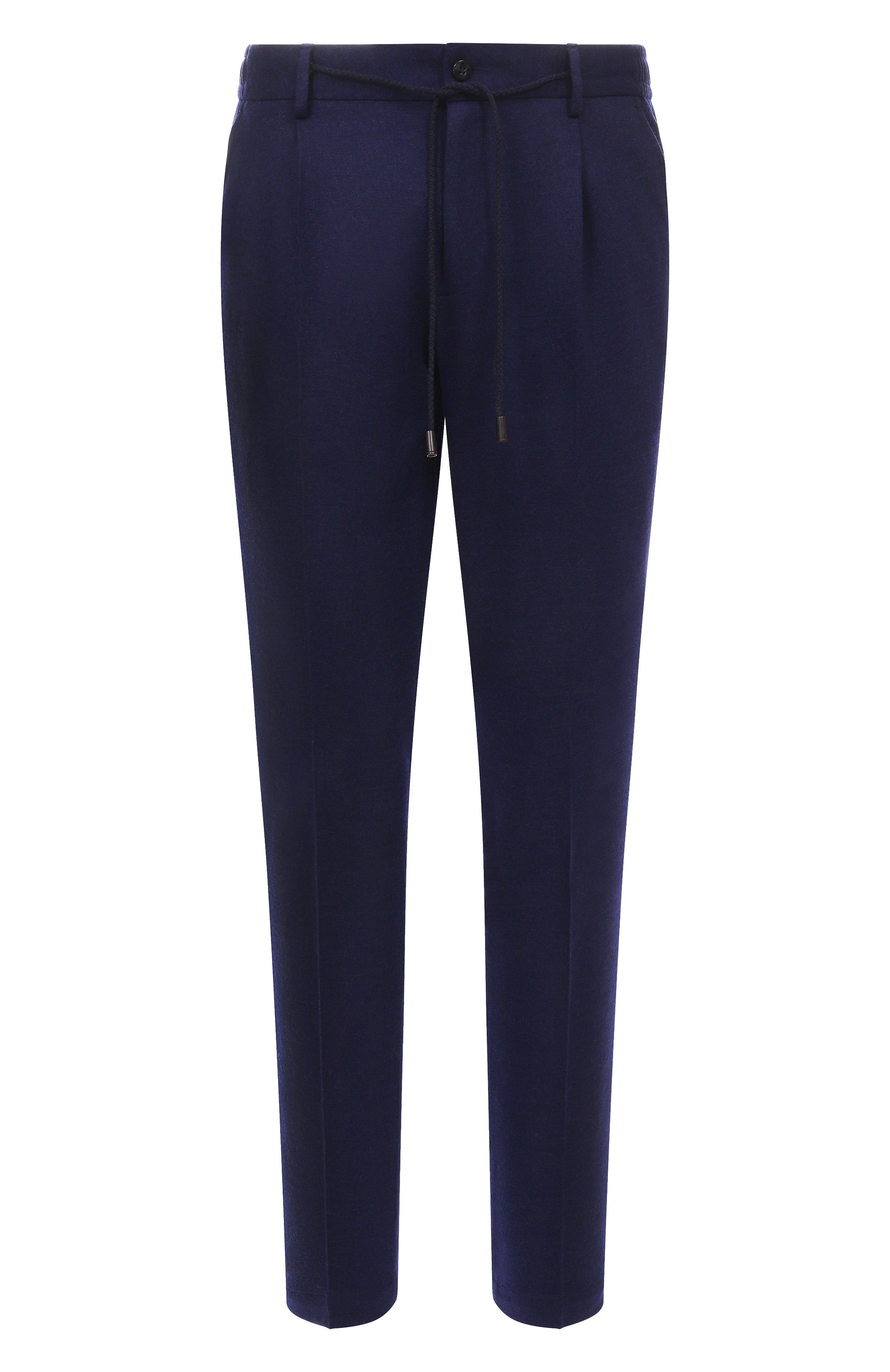 Шерстяные брюки L.B.M. 1911 темно-синего цвета по цене 53450 руб., арт. 8125/55710, фото 1 Шерстяные брюки L.B.M. 1911, арт. 8125/55710, фото 1