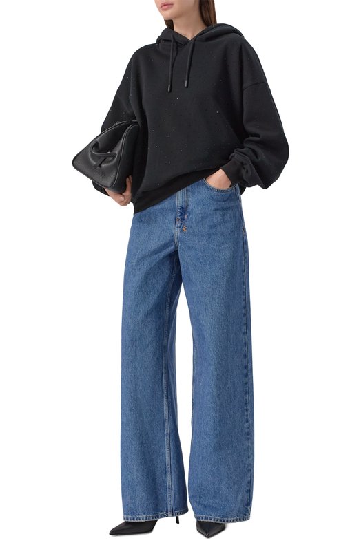 Худи с отделкой стразами Flashin FF25HURH Чёрный  FF25HURH Фото 2