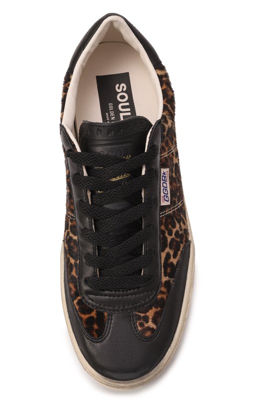 Кожаные кеды Soul-Star Golden Goose Deluxe Brand GWF00464.F005051 Леопардовый  GWF00464.F005051 Фото 6