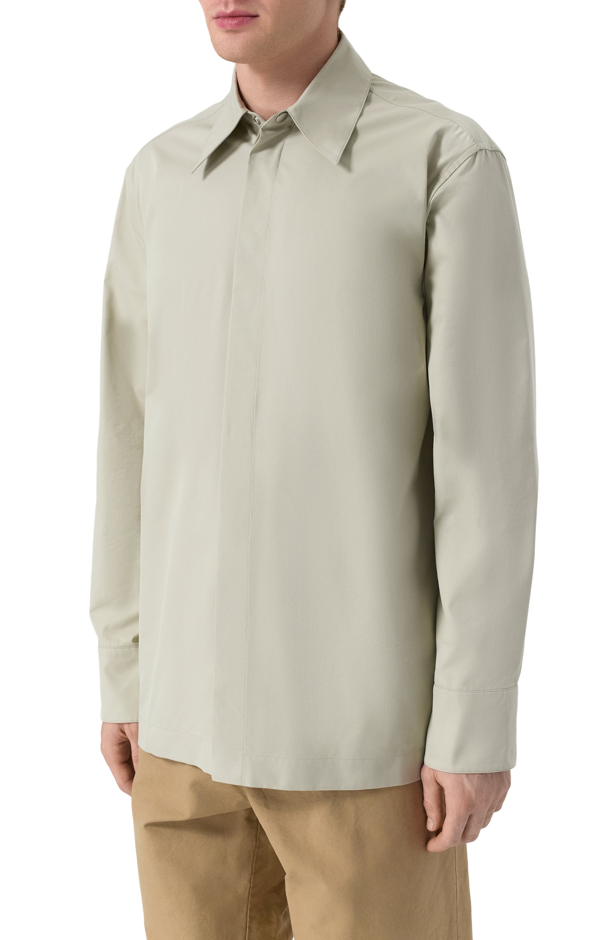 Хлопковая рубашка JIL SANDER, арт. J22DL0295-J46192, фото 3