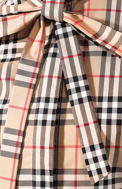 Хлопковый топ BURBERRY бежевого цвета по цене 39950 руб., арт. 8025824, фото 5 Хлопковый топ BURBERRY, арт. 8025824, фото 5