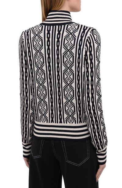 Шерстяной кардиган DRIES VAN NOTEN белого цвета по цене 72650 руб., арт. 202-11256-1700, фото 4 Шерстяной кардиган DRIES VAN NOTEN, арт. 202-11256-1700, фото 4
