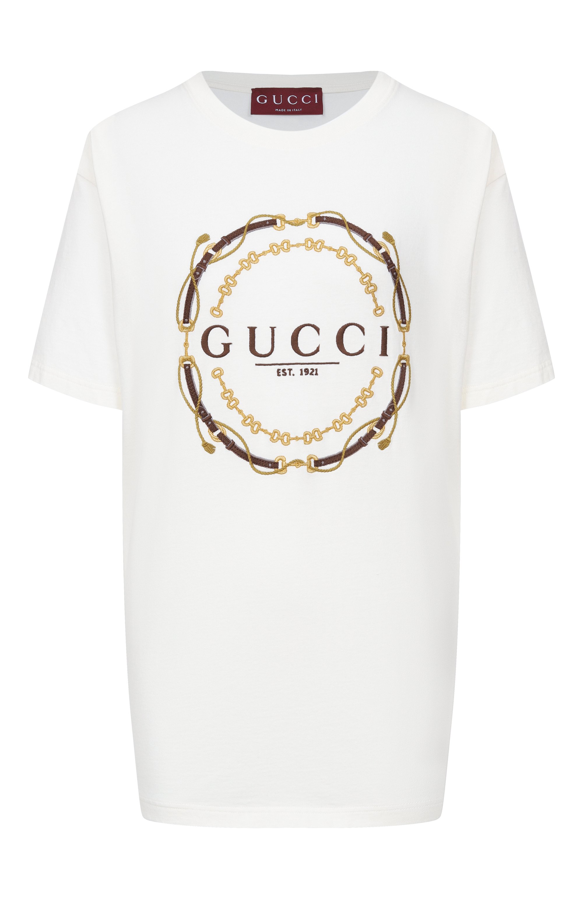 Хлопковая футболка GUCCI, арт. 837959/XJHQY, фото 1