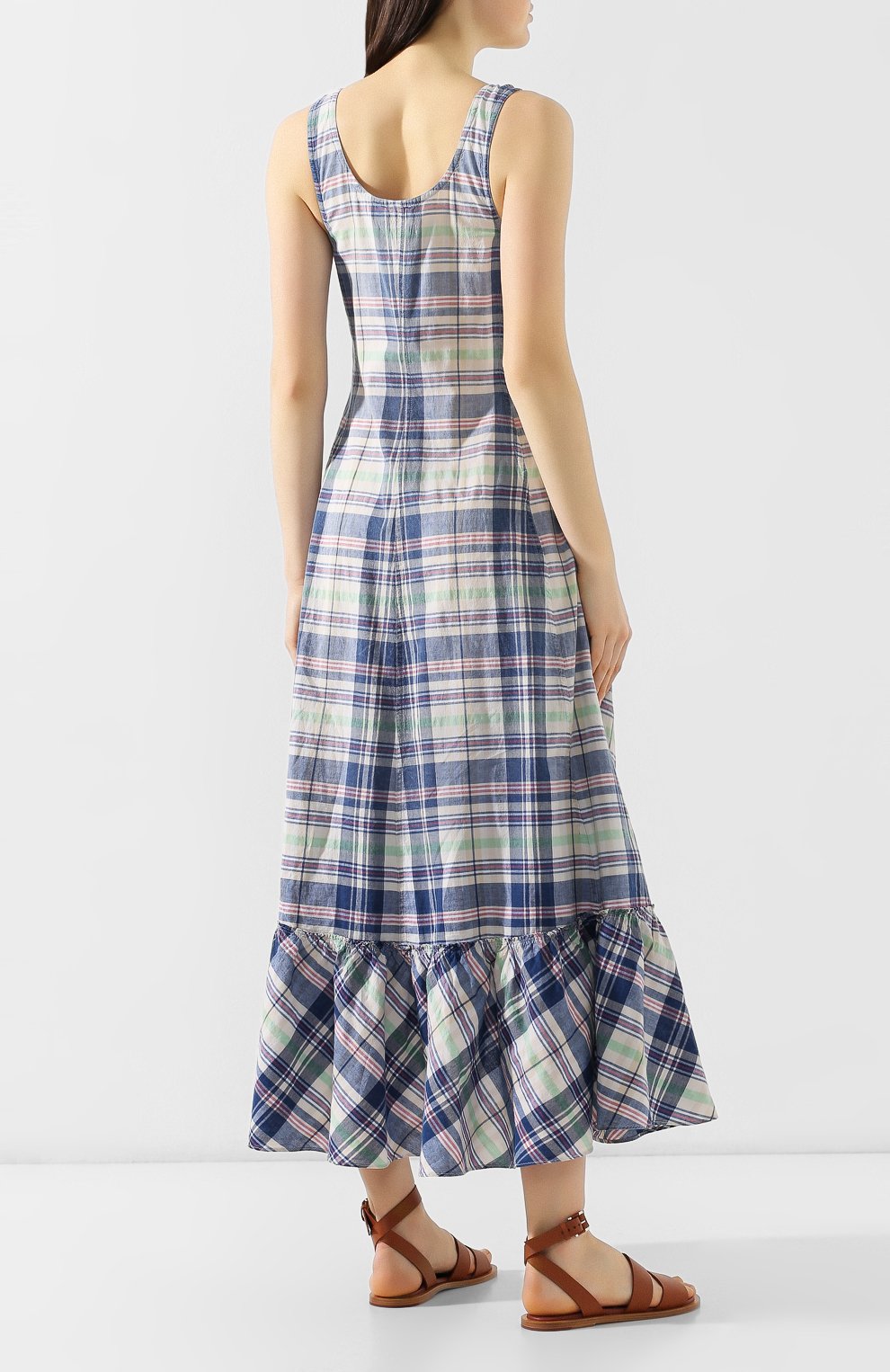 Хлопковое платье POLO RALPH LAUREN голубого цвета по цене 36250 руб., арт. 211744855, фото 4 Хлопковое платье POLO RALPH LAUREN, арт. 211744855, фото 4