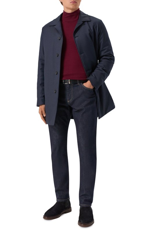 Водолазка из шерсти и кашемира Canali C0002/MK01149 Бордовый  C0002/MK01149 Фото 2