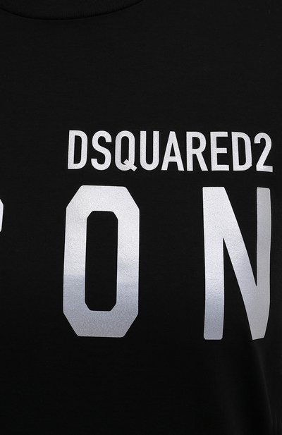 Хлопковое платье DSQUARED2 черного цвета по цене 29950 руб., арт. S80CT0008/S23009, фото 5 Хлопковое платье DSQUARED2, арт. S80CT0008/S23009, фото 5