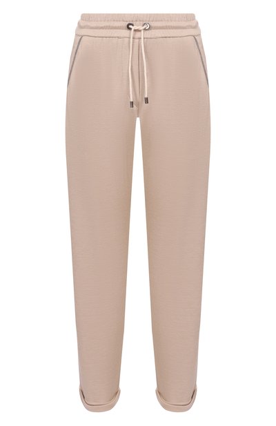 Женские брюки из хлопка и шелка BRUNELLO CUCINELLI, арт. MD828SB899