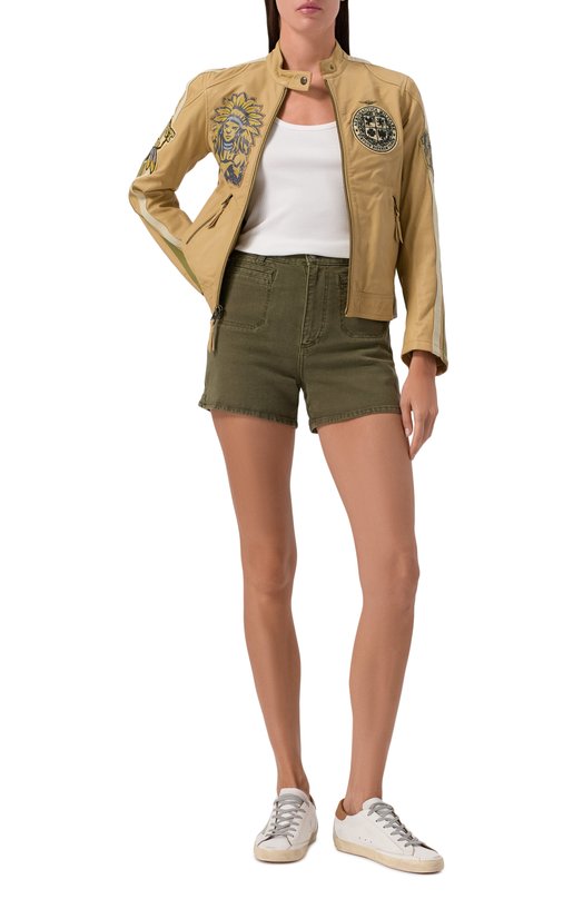 Кожаная куртка Aeronautica Militare 251PN6044DPL263 Бежевый  251PN6044DPL263 Фото 2