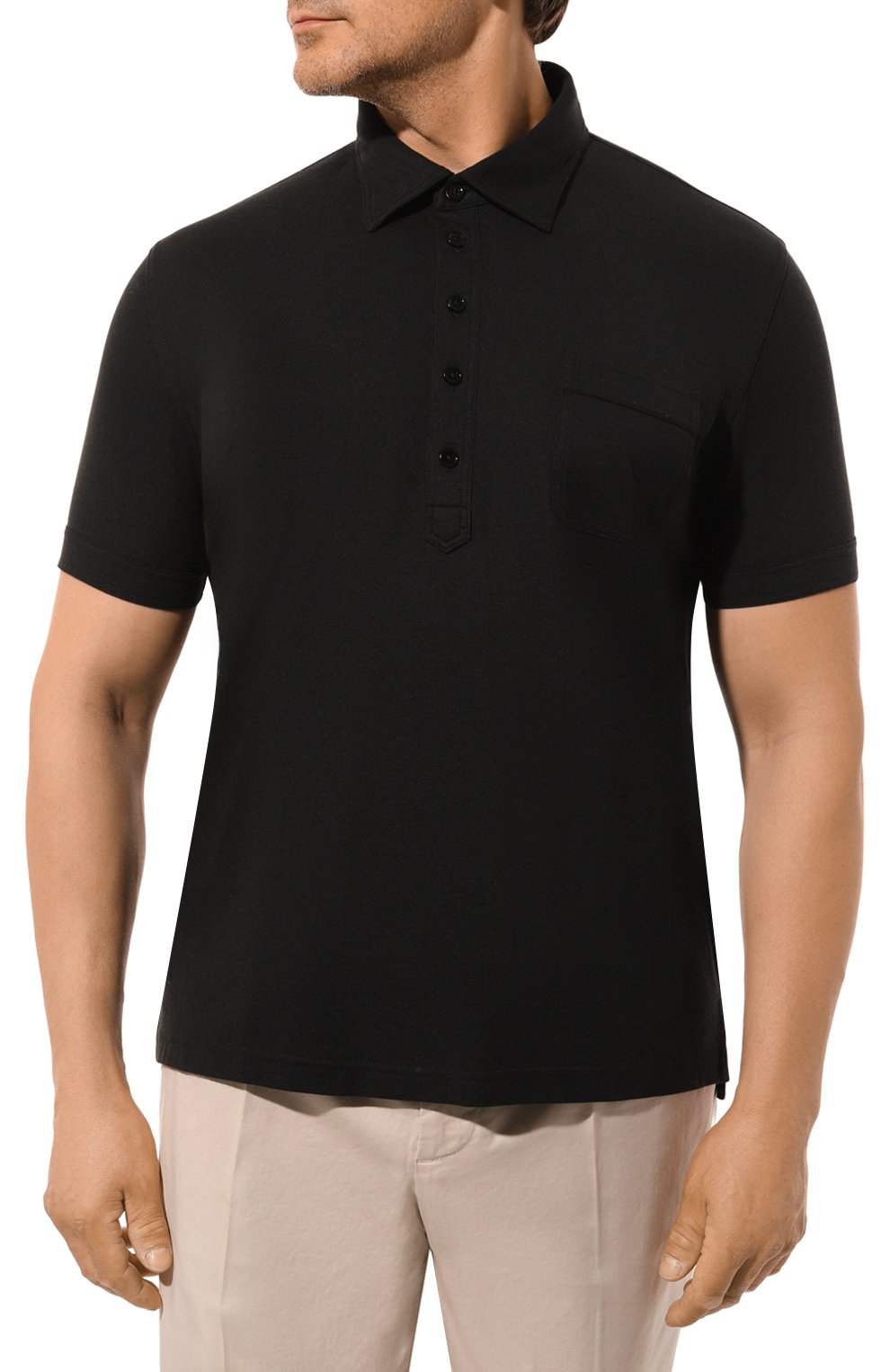 Поло из хлопка и шелка TOM FORD, арт. JMC003/JPS004, фото 3