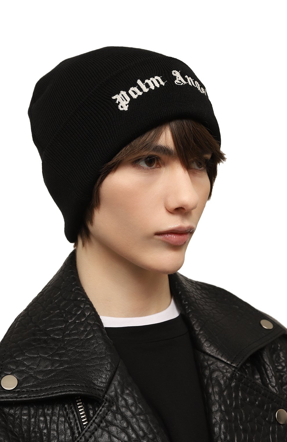 Шерстяная шапка PALM ANGELS, арт. PWLC014F23FAB0011001, фото 2