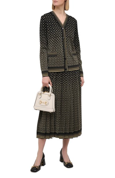 Кардиган из шерсти и вискозы GUCCI черного цвета по цене 187200 руб., арт. 650375/XKB0G, фото 2 Кардиган из шерсти и вискозы GUCCI, арт. 650375/XKB0G, фото 2