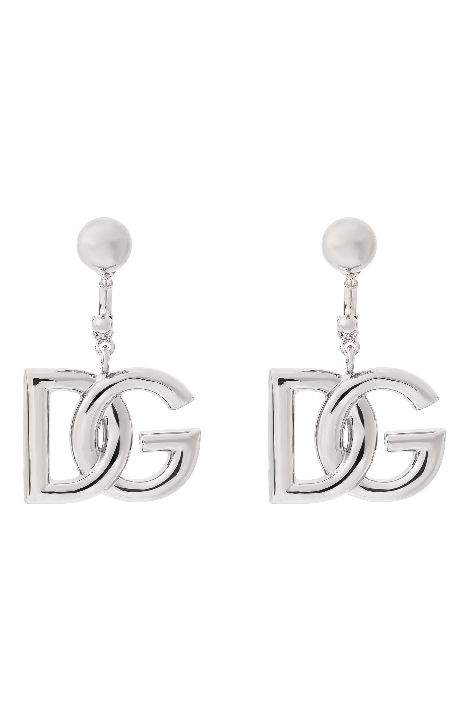 Серьги DOLCE & GABBANA серебряного цвета по цене 42100 руб., арт. WEN6P1/W1111, фото 1 Серьги DOLCE & GABBANA, арт. WEN6P1/W1111, фото 1