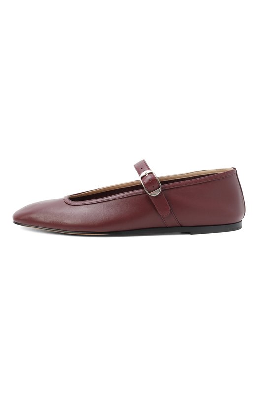 Кожаные балетки Ballet Mary Jane Le Monde Beryl BMJ-LEA-0XB Бордовый  BMJ-LEA-0XB Фото 4