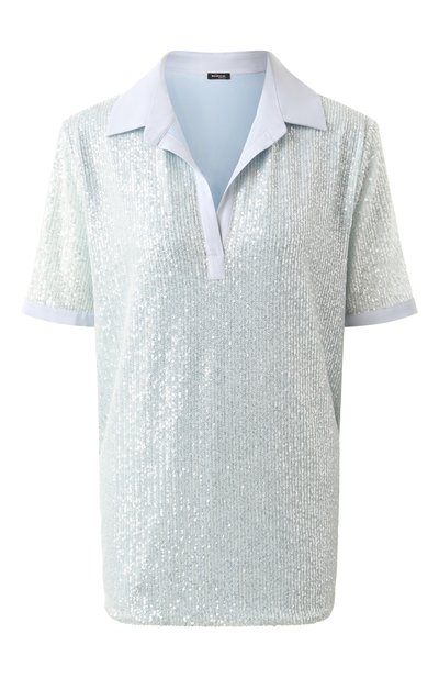 Женская блузка с отделкой пайетками KITON, арт. D59444K0989E01