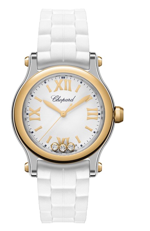 фото Часы happy sport steel rose gold white chopard