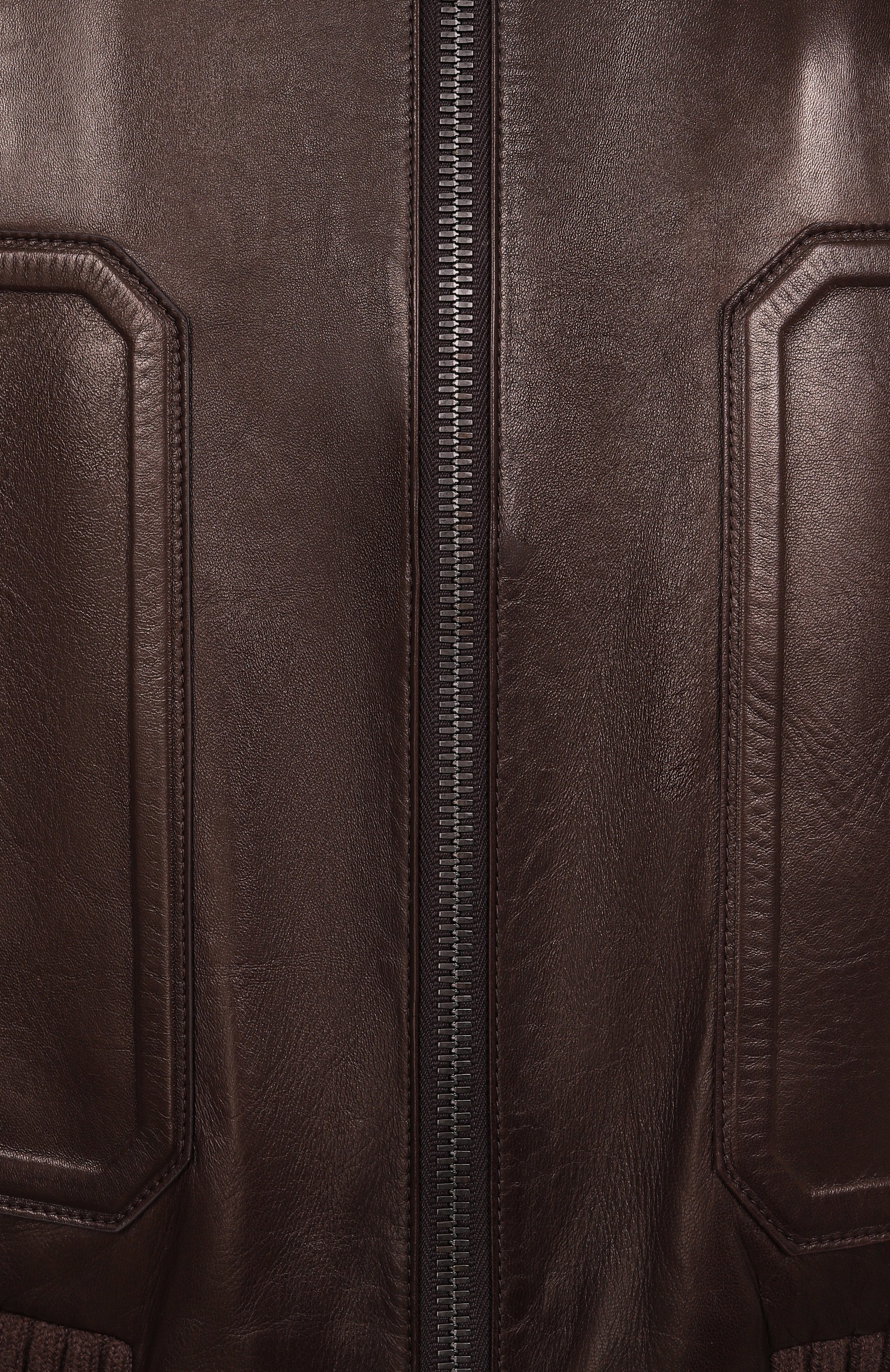 Кожаный бомбер MVST, арт. ZECK-ES4250/Z2764-1, фото 6