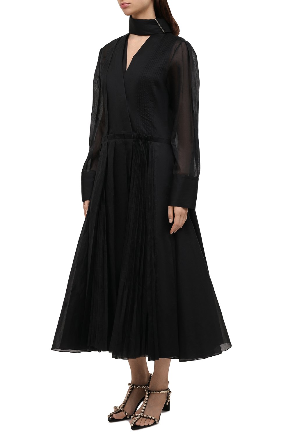 Хлопковое платье JIL SANDER, арт. JSWS505600-WS243000, фото 3